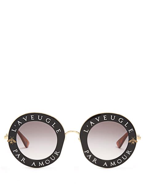 gucci round glass par amour 